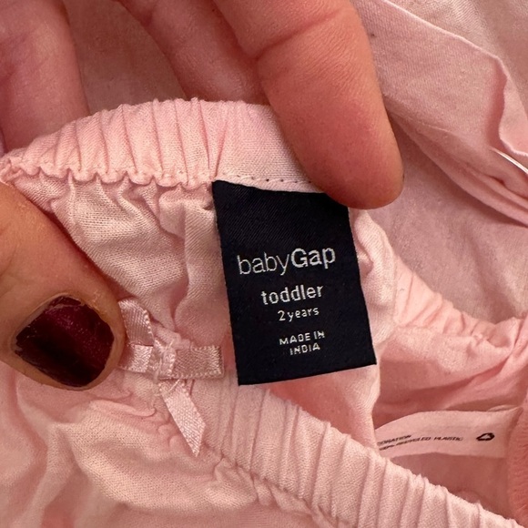 NWOT Baby Gap Toddler Party Pink Iridescent, Ruffle Dress With Matching Bottoms, - Picture 9 of 13